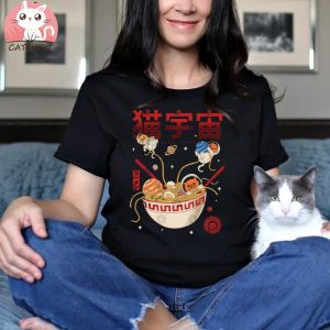 Neko Space Ramen Adventures T Shirt