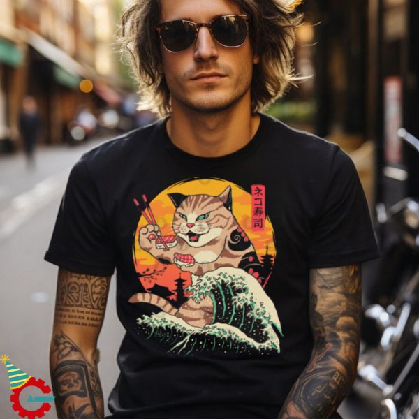 Neko Sushi Wave T Shirt