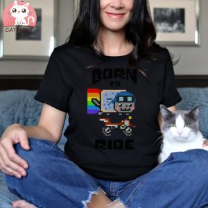 Nyan Cat Born To Ride T Shirt