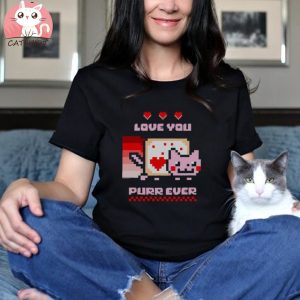 Nyan Cat Love You Purr Ever Womens T Shirt