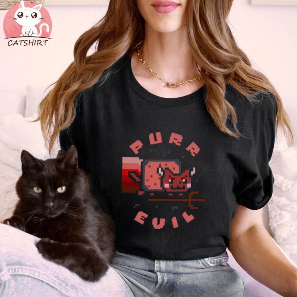 Nyan Cat Purr Evil Womens T Shirt