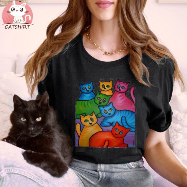 One Cat Two Cat Light Women's Comfort Colors® T Shirt