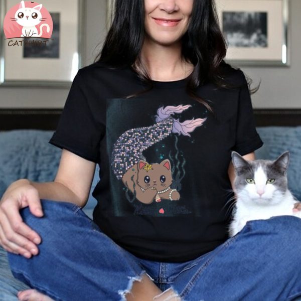 PASTEL MERMAID KITTIE SWEATER SHIRT