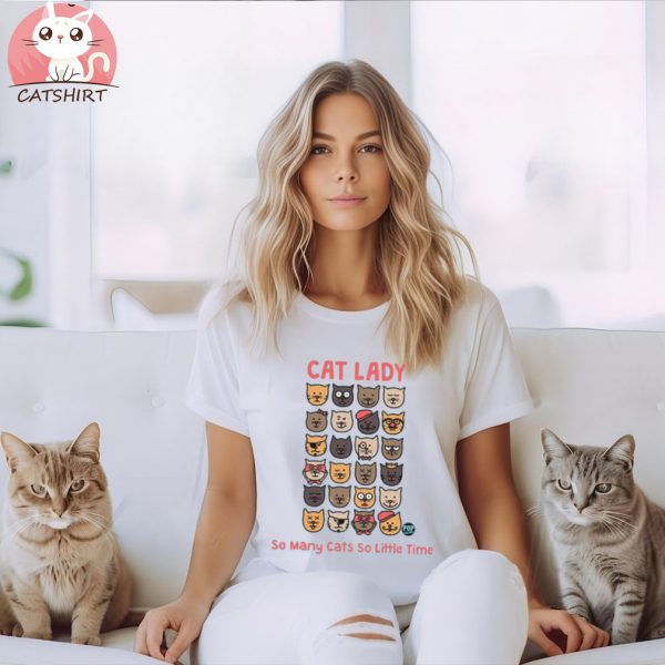 POP FACTORY CAT LADY LADIES TURQUOISE T SHIRT