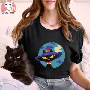 Paul Frank Halloween Witchy Mika Cat Spooky Circle Shirt