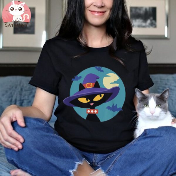 Paul Frank Halloween Witchy Mika Cat Spooky Circle Shirt