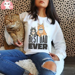 Pawsome Dedication Best Cat Dad Ever Cat Daddy Shirt