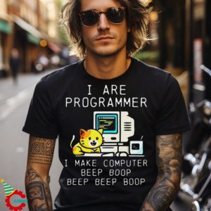 Programmer Cat Beep Boop Coding Essential Shirt