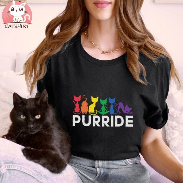 Purride Cat Shirt, LGBT Flag Shirt