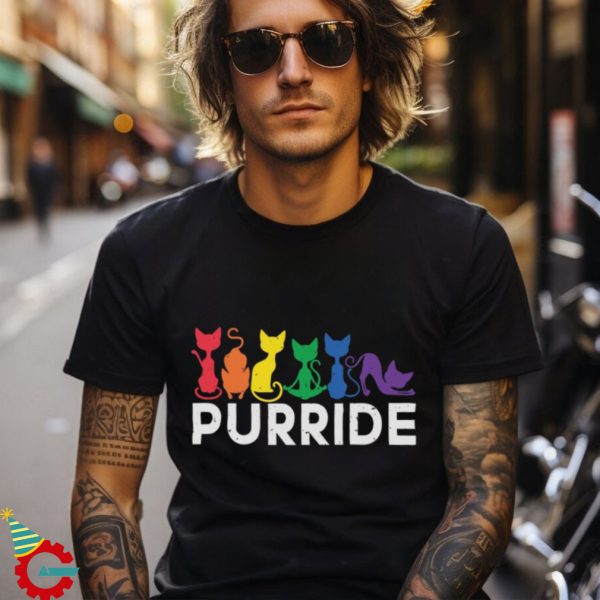 Purride Cat Shirt, LGBT Flag Shirt