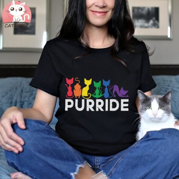 Purride Cat Shirt, LGBT Flag Shirt