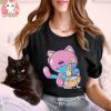 Ramen Cat Creepy Cute Anime Kawaii Aesthetic CC T Shirt