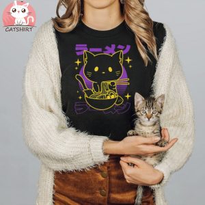 Ramen Cat Japanese Shirt