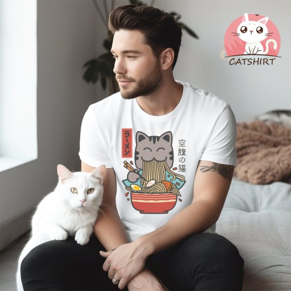 Ramen Cat Kawaii T Shirt