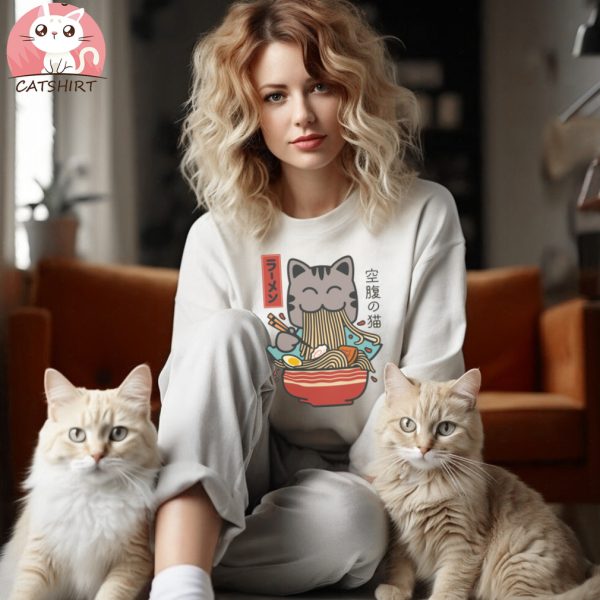 Ramen Cat Kawaii T Shirt