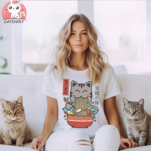 Ramen Cat Kawaii T Shirt