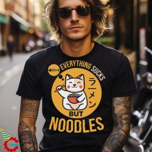 Ramen Kawaii Cat Anime Cute Costume Cats Noodles Lover Gift T Shirt