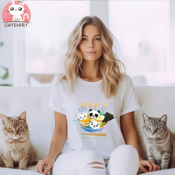 Ramen Panda Cat Bear T Shirt