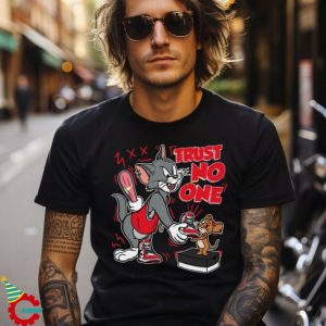 Red Trust No One Cat And Mouse Shirt