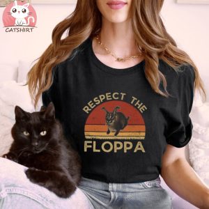 Respect The Floppa Tee Funny Caracal Cat Meme Big Floppa My Beloved T Shirt