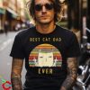 Retro Best Cat Dad Ever Cat Lover Funny Cat Daddy Unisex Shirt