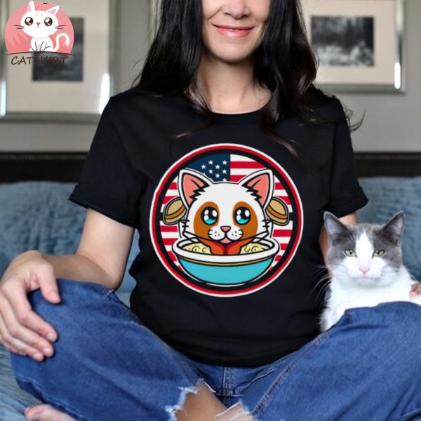 Retro Ramen The Cats Shirts