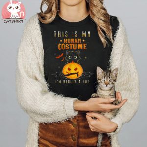 Scary Halloween Black Cat Shirt