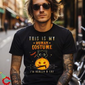 Scary Halloween Black Cat Shirt