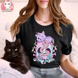 Skull Serpent Snake Kitty Cat Shirt Alt Aesthetic Clothes Shirt