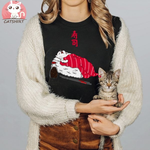 Sleeping Cat Tuna Sushi T Shirt