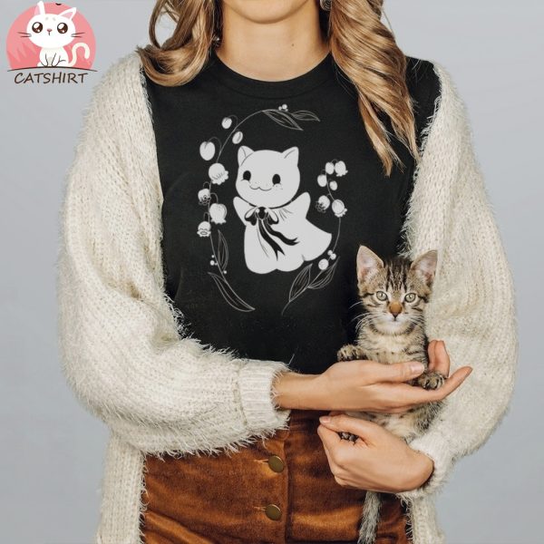 SpooksieBoo Cat Ghost T Shirt