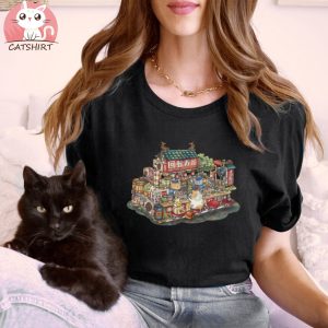 Steampunk Chubby Cat Sushi Restaurant T Shirt