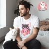 Strawberry Milk Black Cat T Shirt