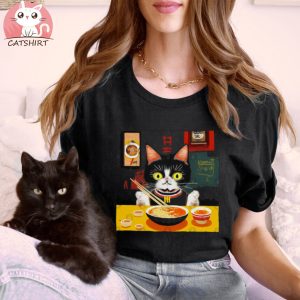 Street Cat Ramen T Shirt