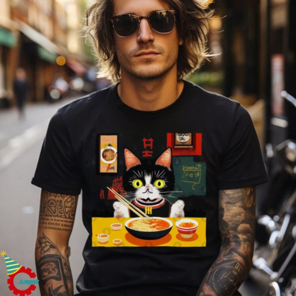 Street Cat Ramen T Shirt