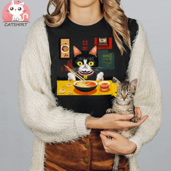 Street Cat Ramen T Shirt