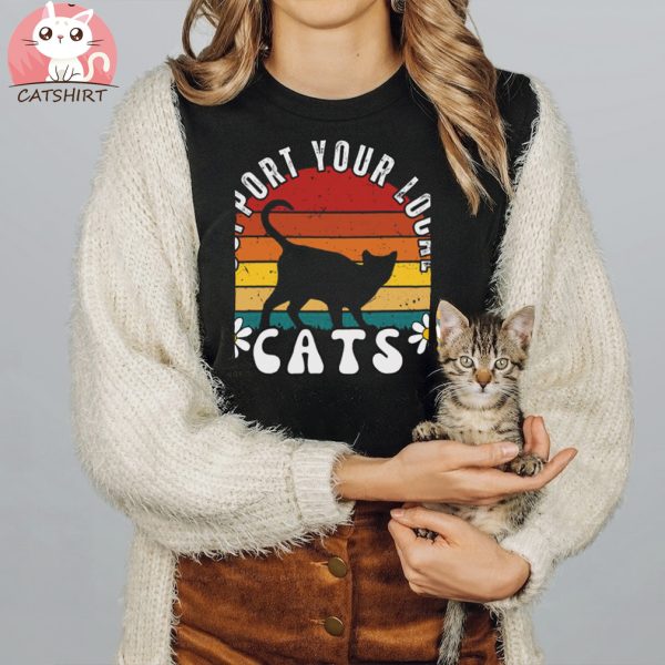 Support Your Local Cats Vintage T shirt