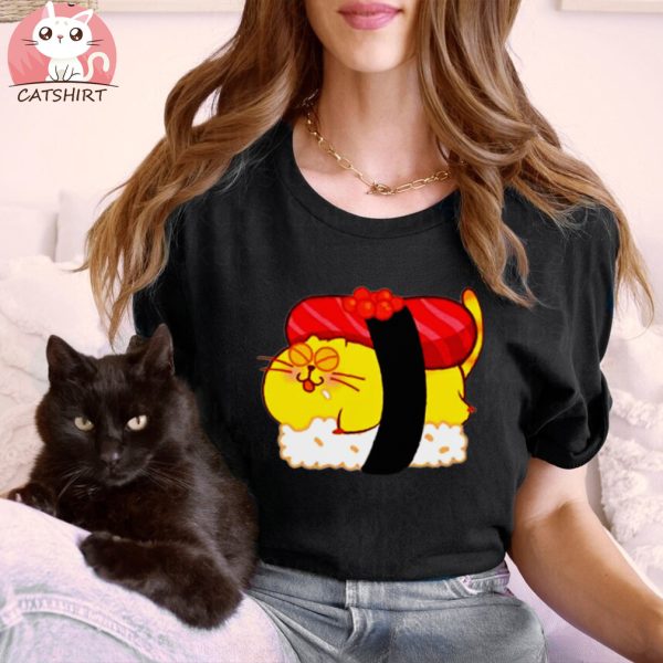 Sushi Cat Roll T Shirt