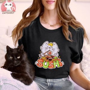 Sushi Cat Yum T Shirt