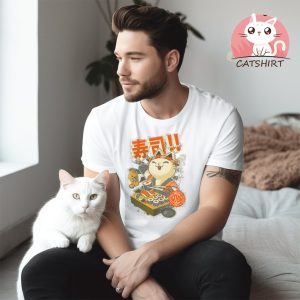 Sushi Chef Cat T Shirt