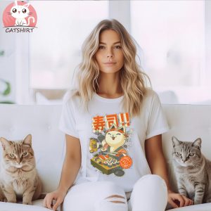 Sushi Chef Cat T Shirt