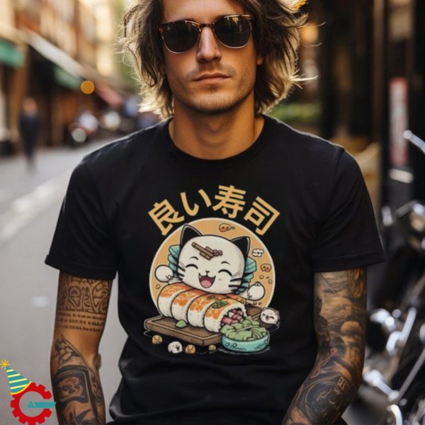 Sushi Kitten Cartoon Shirt