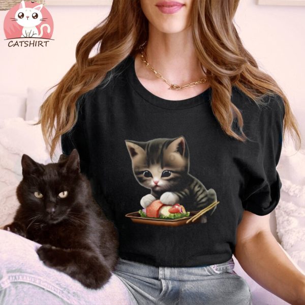 Sushi lover cat T Shirt