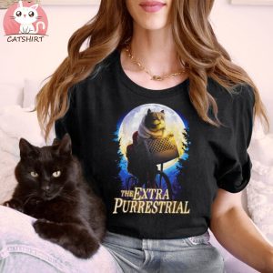 THE EXTRA PURRESTRIAL MEN'S BLACK T SHIRT