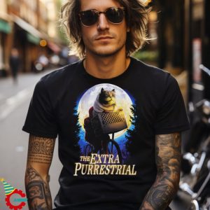 THE EXTRA PURRESTRIAL MEN'S BLACK T SHIRT