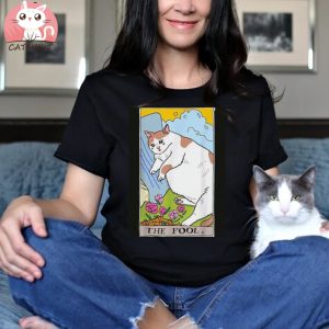 Tarot Cat The Fool Tarot Card Crying Cat Meme T Shirt