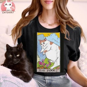 Tarot Cat The Fool Tarot Card Crying Cat Meme T Shirt