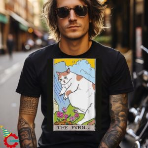 Tarot Cat The Fool Tarot Card Crying Cat Meme T Shirt