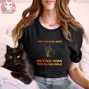 The Big Floppa Male Big Meme Caracal Male Cat Tee Shirt