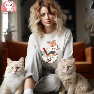 The Cat Love Ramen T Shirts